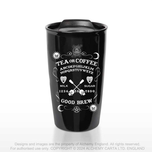 Alchemy Gothic Ouija Good Brew Ceramic Travel Mug