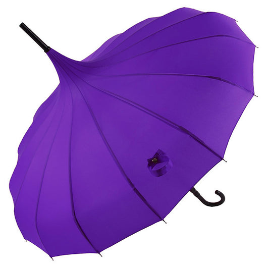 Soake Boutique Classic Pagoda Umbrella in Violet - Kate's Clothing