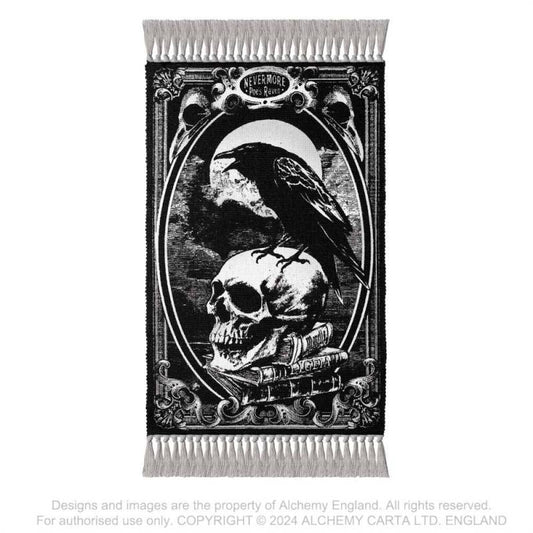 Alchemy Gothic Poe's Raven Rug - Kate's Clothing