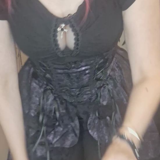 Kate showcasing the Dark in Love Coffin Top and Butterfly skirt