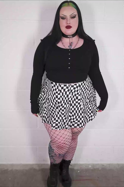 Killstar Punk/Wave Mini Skirt - Size UK 22 Left Only!