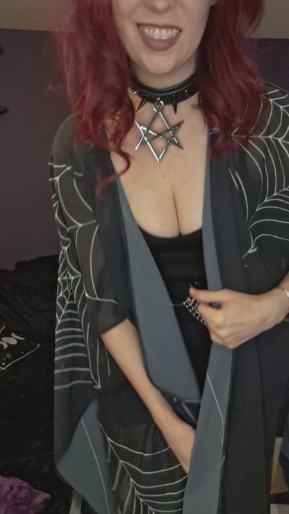 ANTIBrand Caught in Your Web Chiffon Shawl