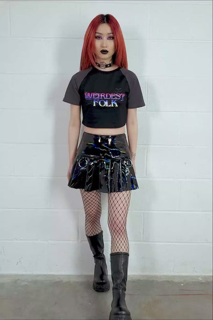 Killstar Neon's Ink Stain Skirt
