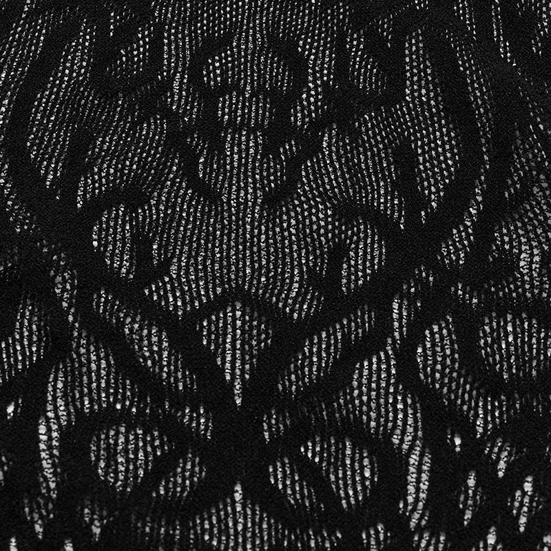 Punk Rave Ansley mesh dress flat lay front view gothic mesh layering dress