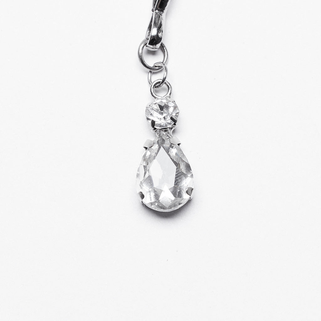 Punk Rave Estrella tiara crescent moon charm close up celestial gothic headpiece