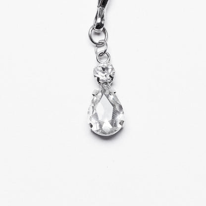 Punk Rave Estrella tiara crescent moon charm close up celestial gothic headpiece