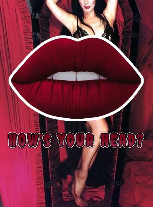Radioactive Unicorn How’s Your Head lipstick deep rose red gothic glam lipstick shade