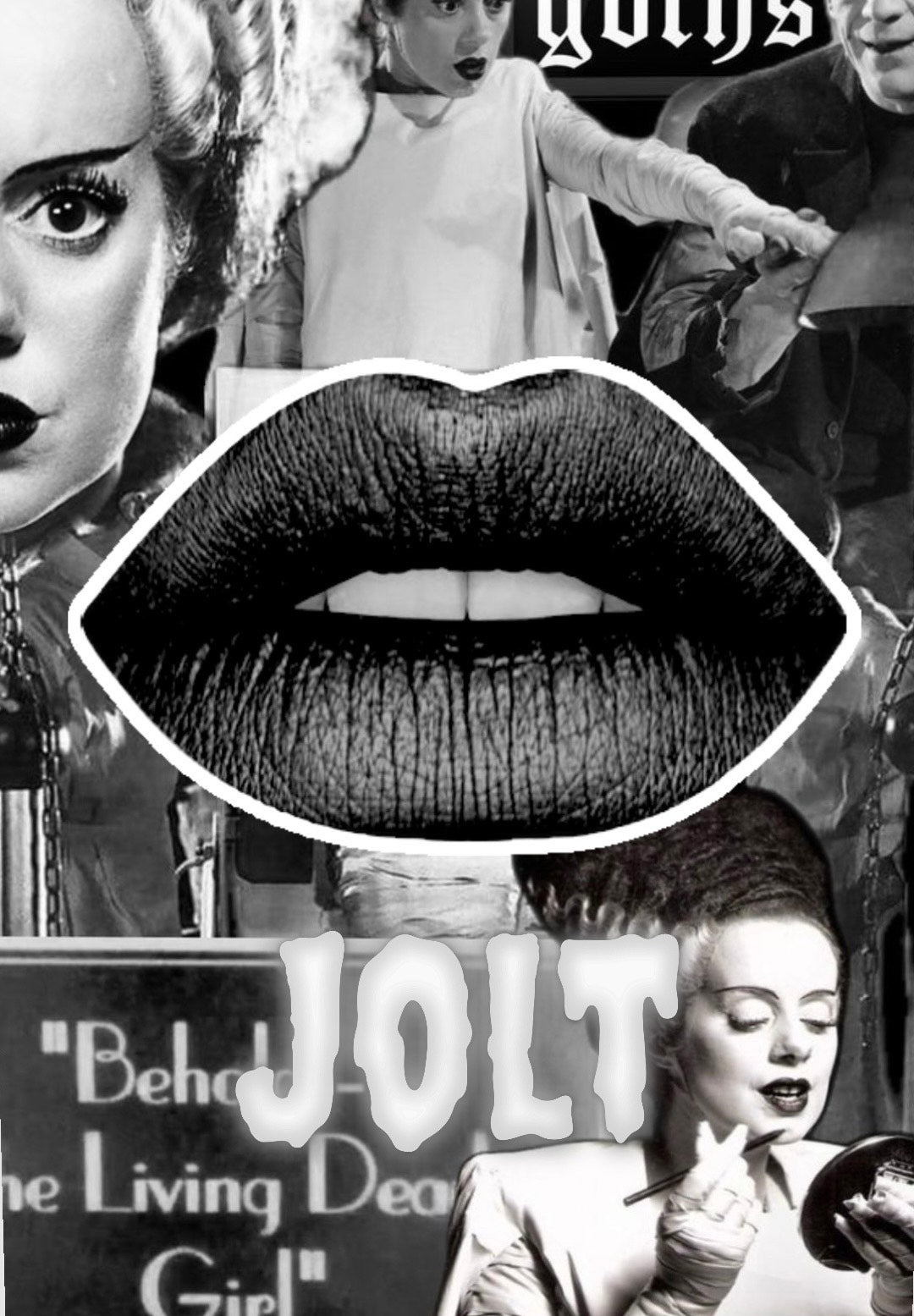 Radioactive Unicorn Jolt lipstick dark grey matte shade gothic alternative liquid lipstick