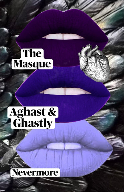 RRadioactive Unicorn Nevermore lipstick purple liquid lipstick gothic makeup look