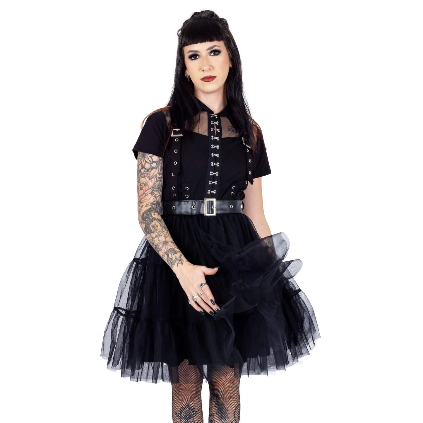 Vixxsin Raven Tutu Shirt Dress - Kate's Clothing