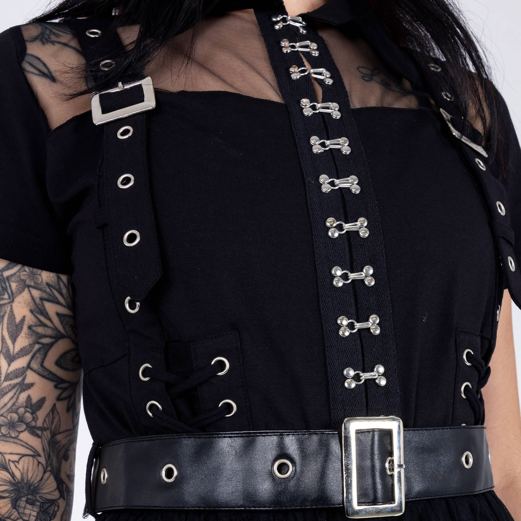 Vixxsin Raven Tutu Shirt Dress - Kate's Clothing