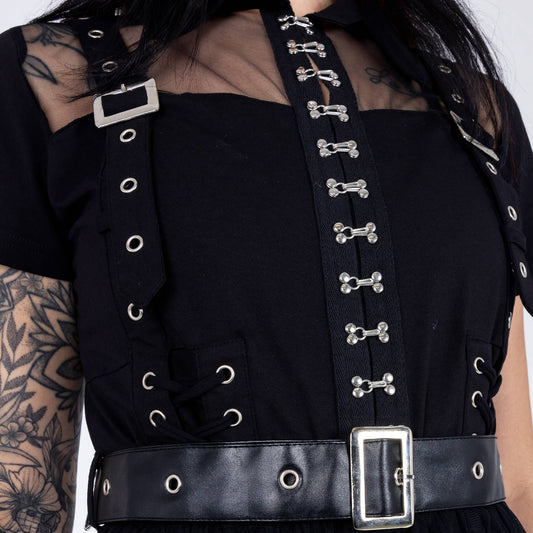 Vixxsin Raven Tutu Shirt Dress - Kate's Clothing