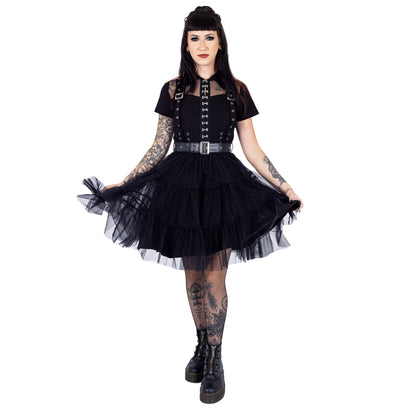 Vixxsin Raven Tutu Shirt Dress - Kate's Clothing