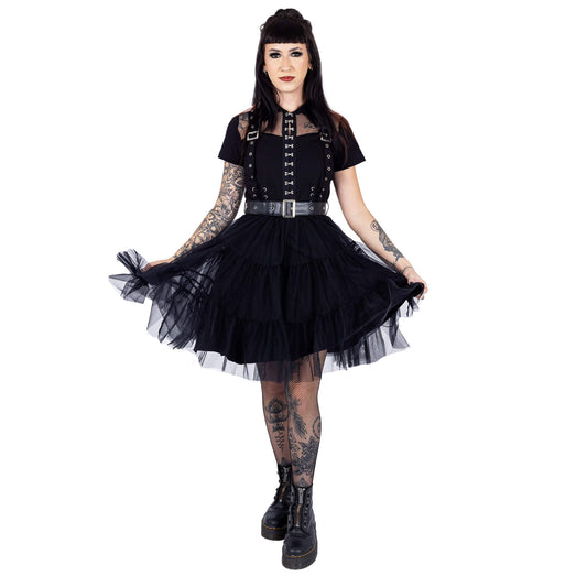 Vixxsin Raven Tutu Shirt Dress - Kate's Clothing