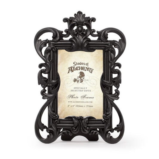 Alchemy Gothic – Rococo Photo Frame Black Baroque Scrollwork Gothic Decor
