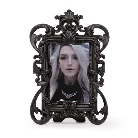 Alchemy Gothic – Rococo Photo Frame Black Baroque Scrollwork Gothic Decor