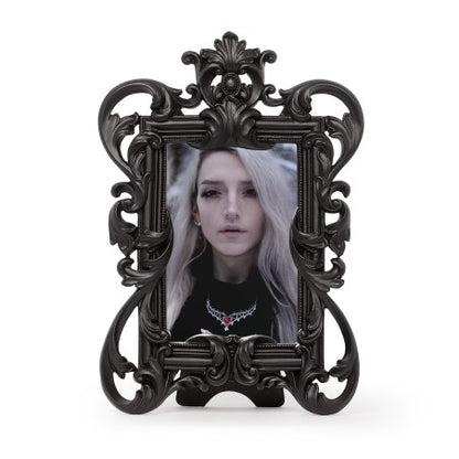 Alchemy Gothic – Rococo Photo Frame Black Baroque Scrollwork Gothic Decor