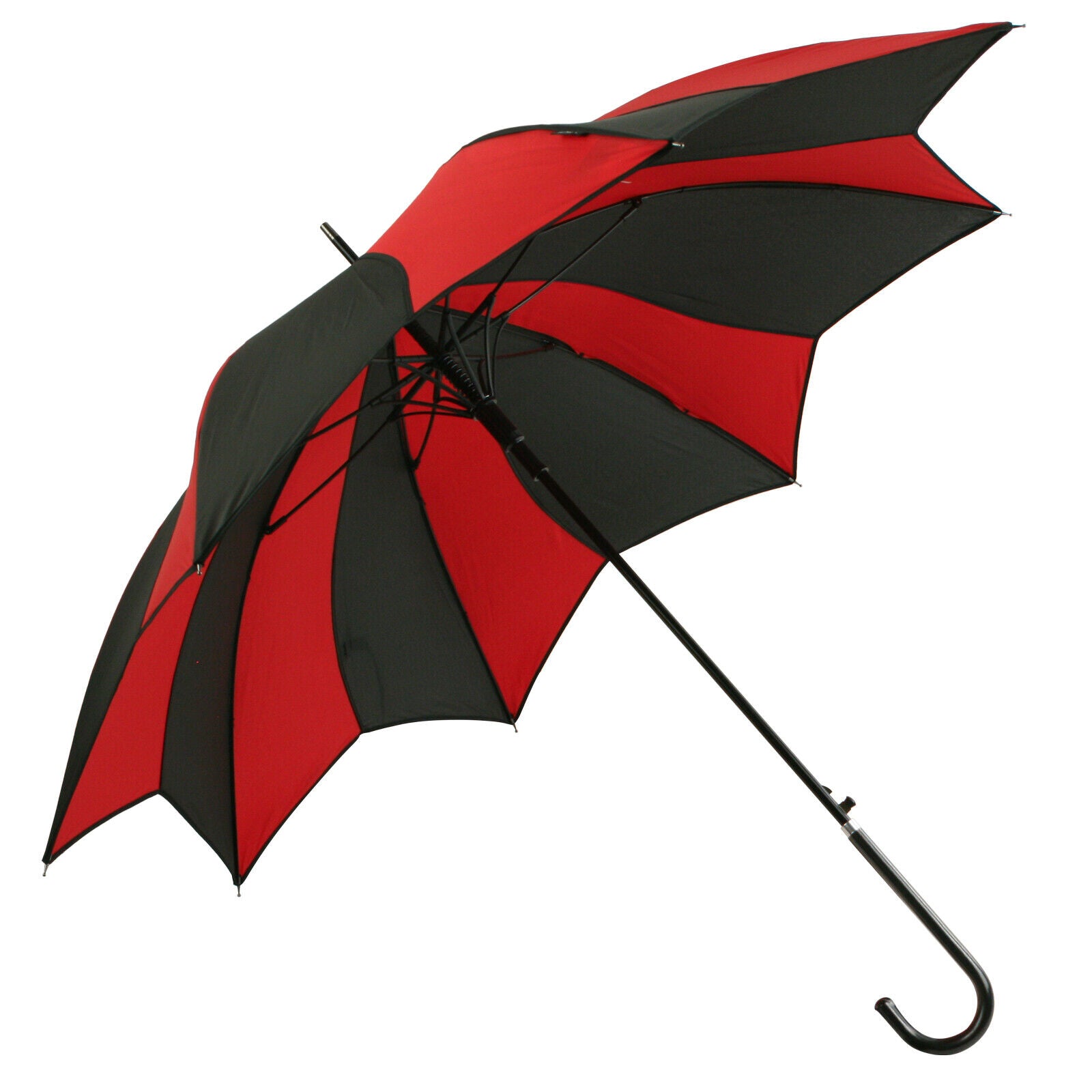 Soake Black and Red Swirl Umbrella - Kate's Clothing