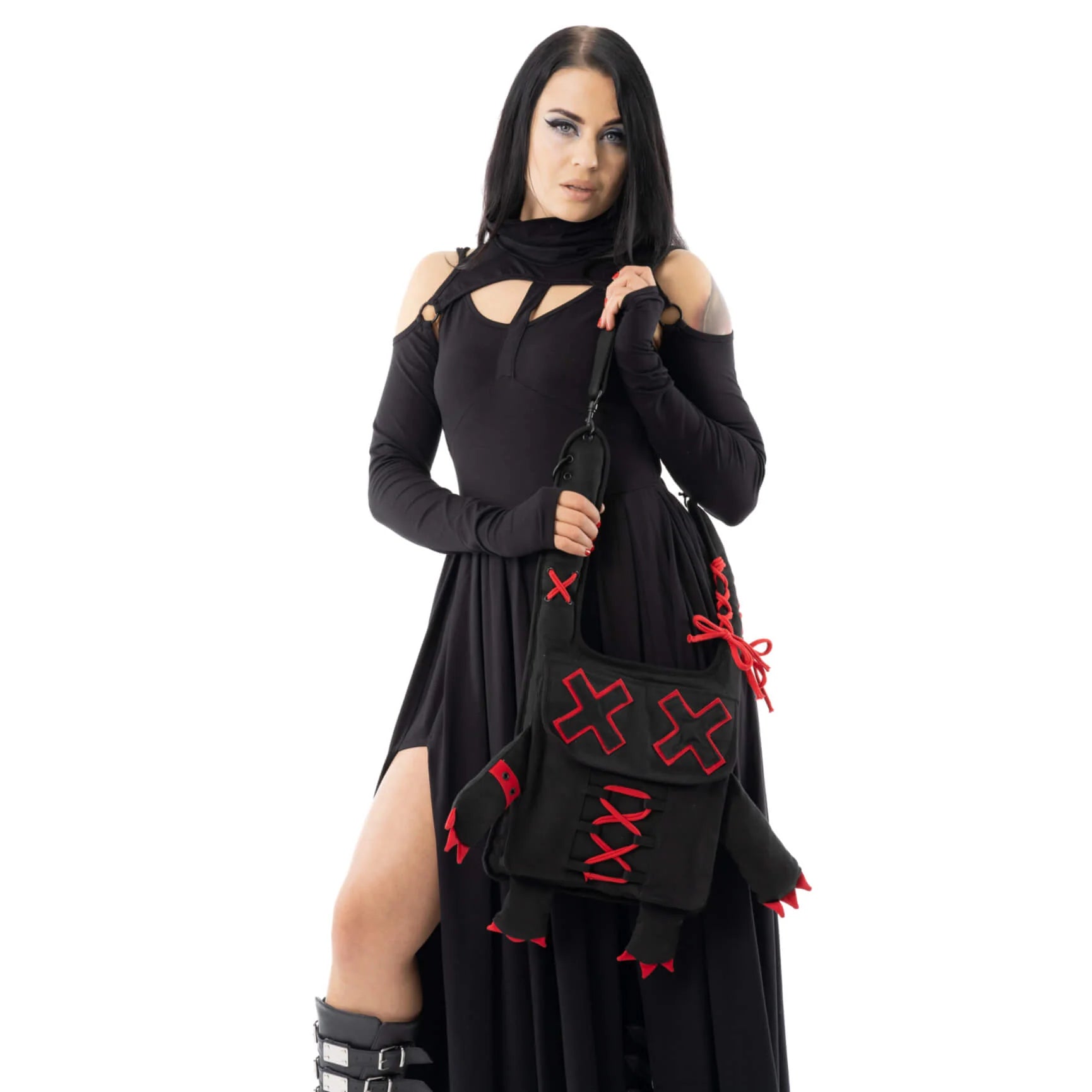 Cupcake Cult Black and Red Shadow Bag - Kate's Clothing