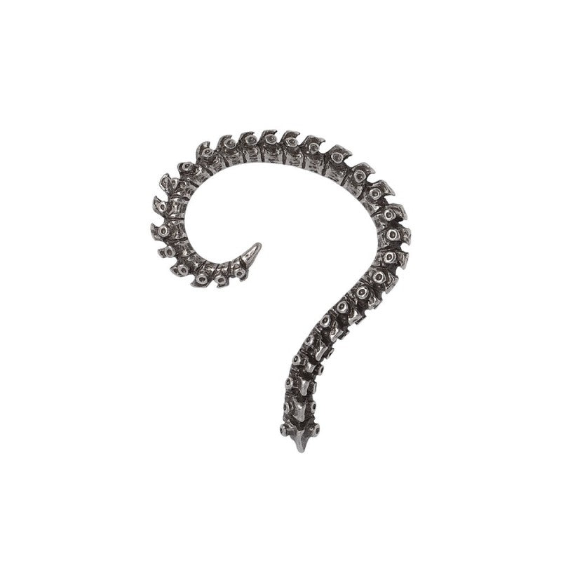 Alchemy Gothic Spine Ear Wrap Fine Pewter Anatomical Skeletal Gothic Earring