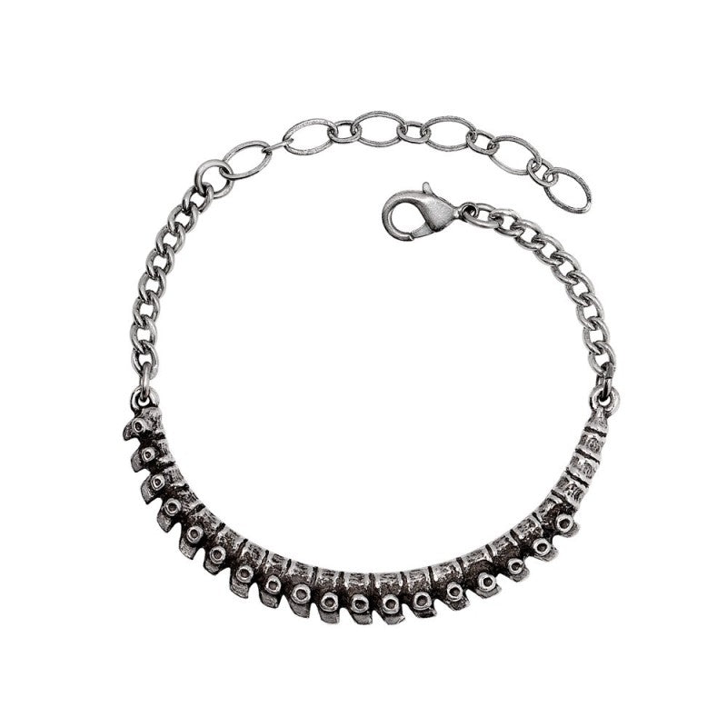 Alchemy Gothic Spine Bracelet Fine Pewter Anatomical Skeletal Occult Jewellery