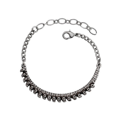 Alchemy Gothic Spine Bracelet Fine Pewter Anatomical Skeletal Occult Jewellery