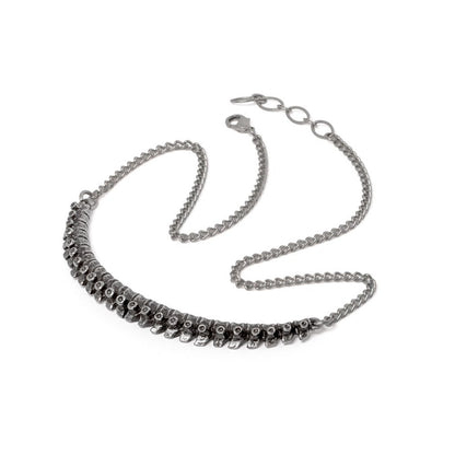 Alchemy Gothic Spine Necklace Fine Pewter Anatomical Skeletal Occult Jewellery