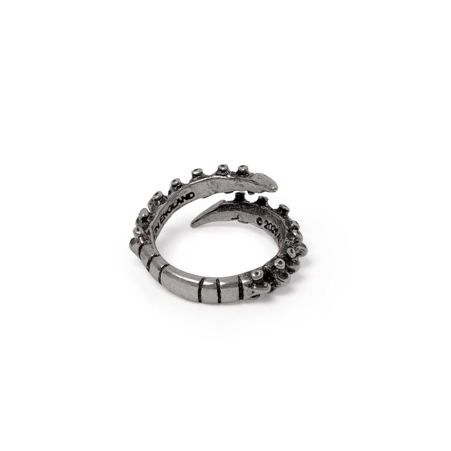 Alchemy Gothic – Spine Ring Fine Pewter Anatomical Skeletal Occult Jewellery
