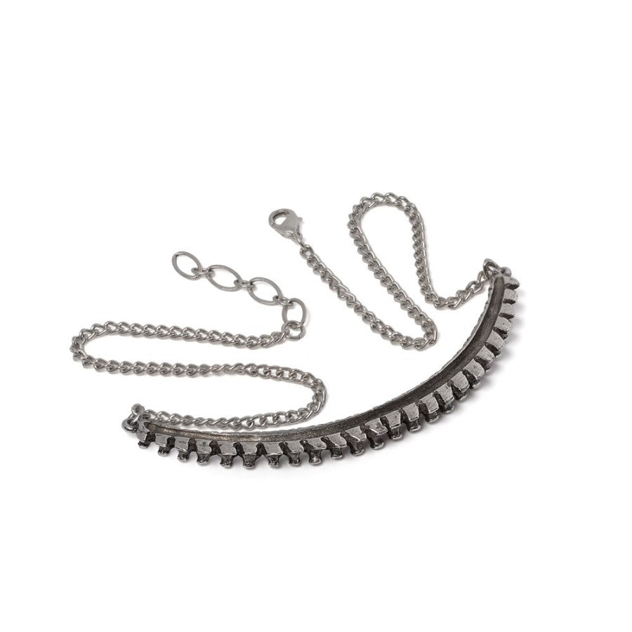 Alchemy Gothic Spine Necklace Fine Pewter Anatomical Skeletal Occult Jewellery