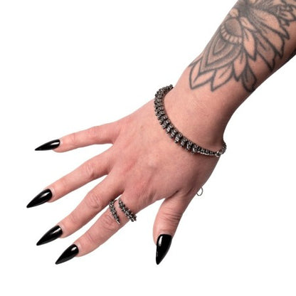 Alchemy Gothic Spine Bracelet Fine Pewter Anatomical Skeletal Occult Jewellery