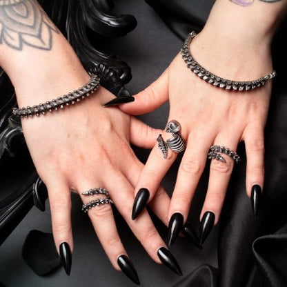 Alchemy Gothic Spine Bracelet Fine Pewter Anatomical Skeletal Occult Jewellery