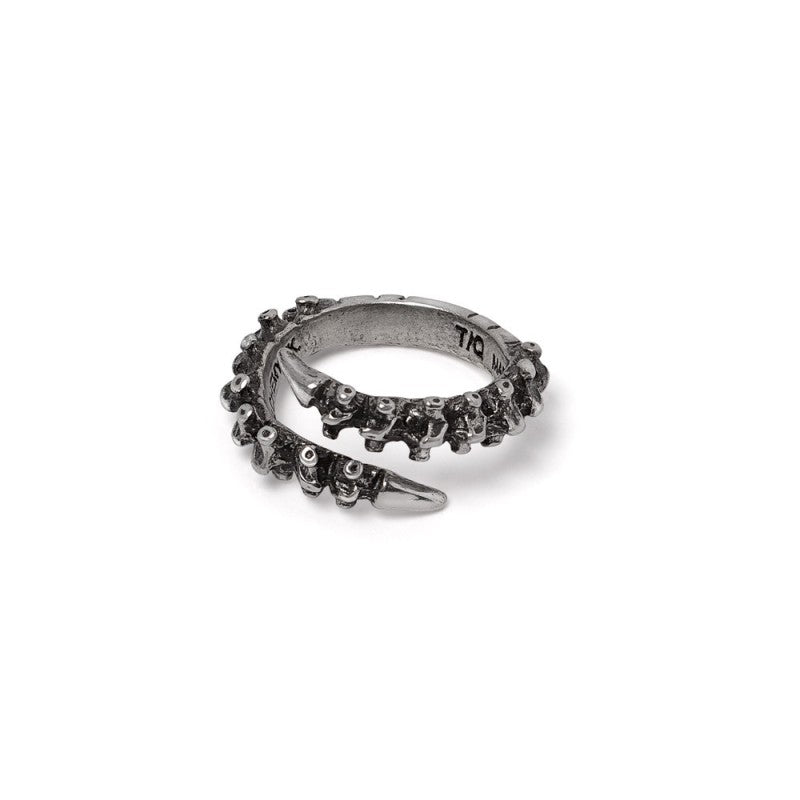 Alchemy Gothic – Spine Ring Fine Pewter Anatomical Skeletal Occult Jewellery