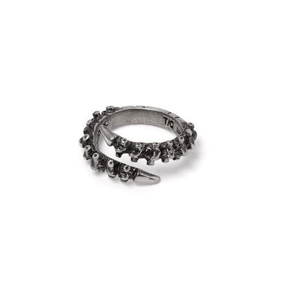 Alchemy Gothic – Spine Ring Fine Pewter Anatomical Skeletal Occult Jewellery