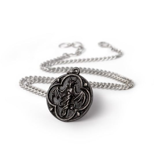 Alchemy Gothic St. Levantius Talisman Dual-Sided Pewter Necklace