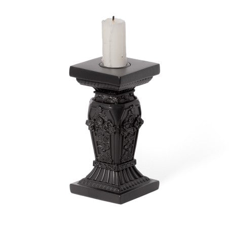 Alchemy Gothic – Tomb Candlestick (V54) | Black Cathedral Altar Candle ...