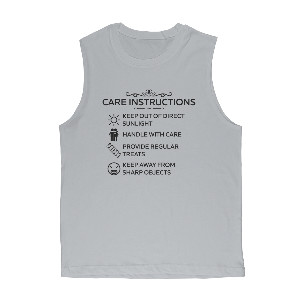 Cotton Lycra® trimmed tank top with humour text