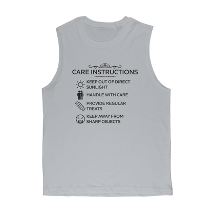 Cotton Lycra® trimmed tank top with humour text