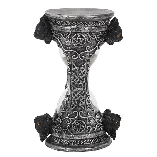 17cm Black Cat Hourglass Timer - Kate's Clothing