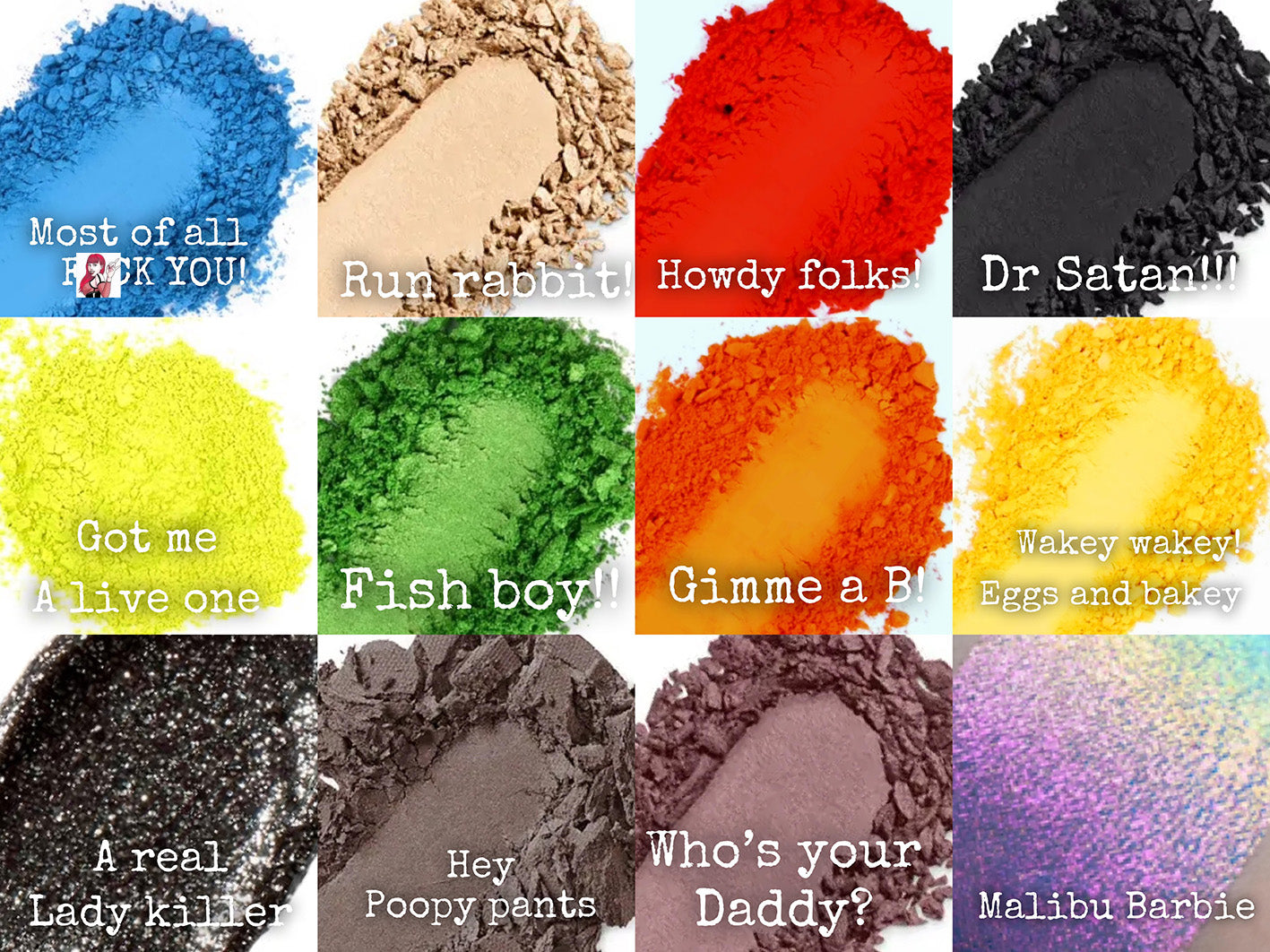 Radioactive Unicorn Captain Spaulding Museum of Monsters and Madmen Eyeshadow Palette
