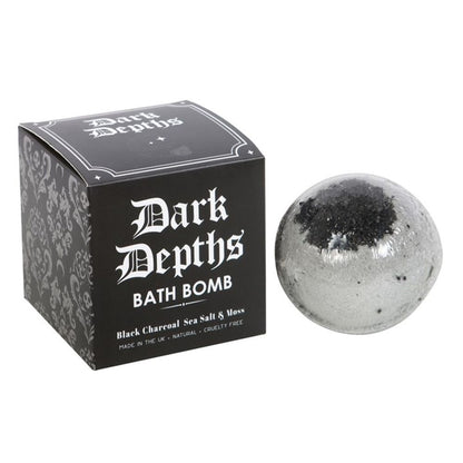 Dark Depths Black Charcoal Bath Bomb - Kate's Clothing