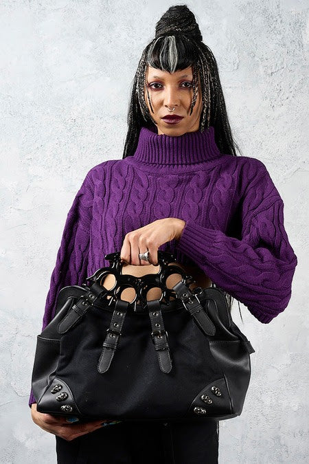 Banned Apparel Iron Halo Knuckle Top Handle Bag