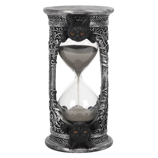17cm Black Cat Hourglass Timer - Kate's Clothing