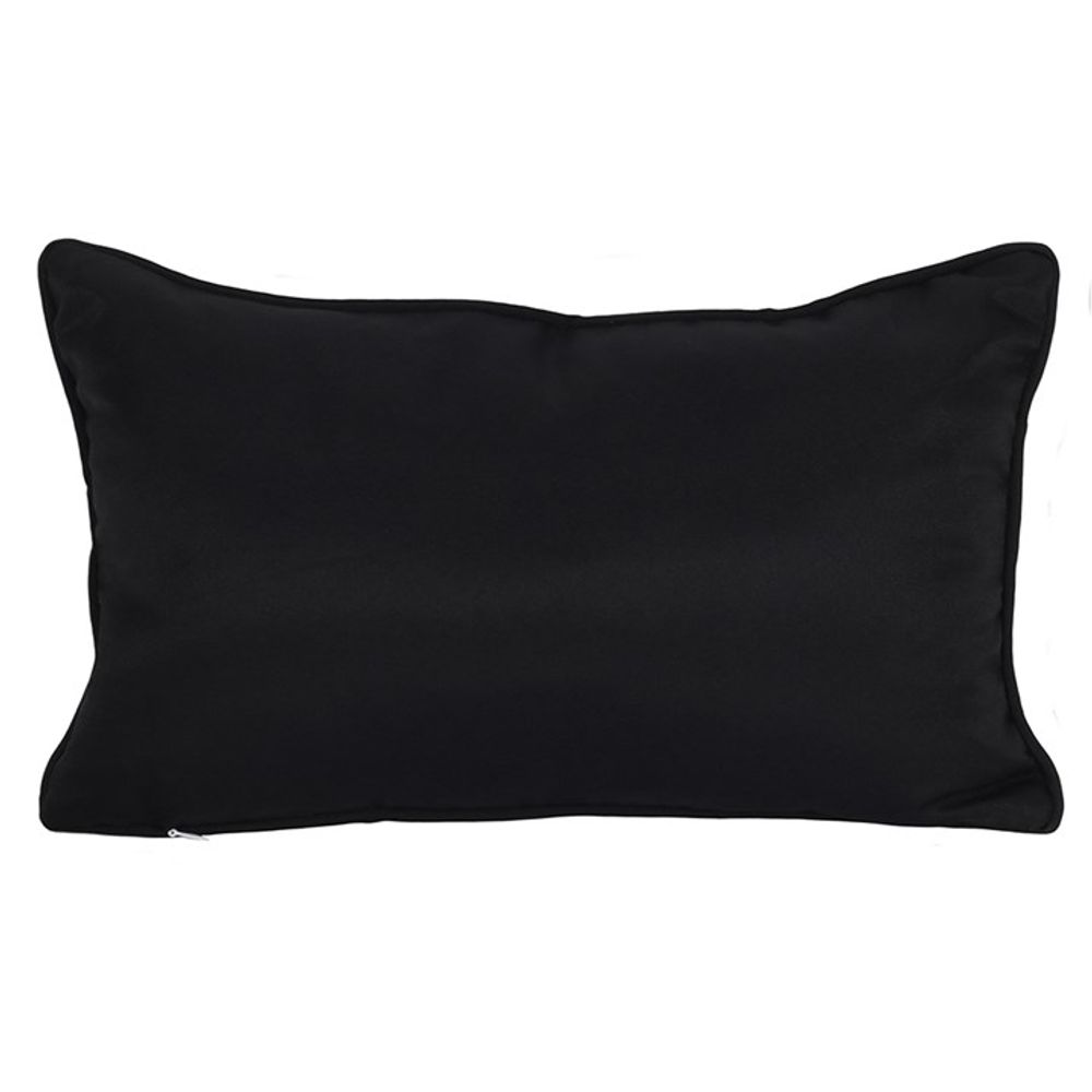 Small Rectangular Black and White Talking Board Cushion - Kate's Clothing