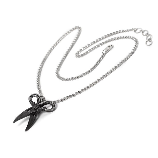 Alchemy Gothic Witches Shears Raven Scissors Necklace