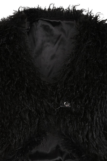alternative fashion faux fur jacket