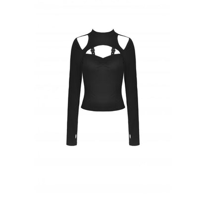 Dark in Love Alice Cold Shoulder Top - Kate's Clothing