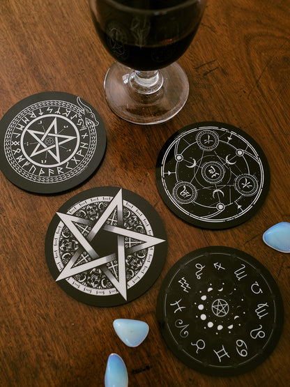 Pentagram Coaster Set - Kate's Clothing