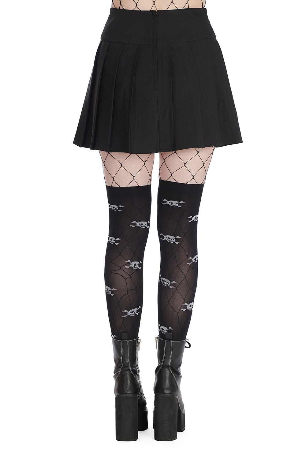 Banned Shiro Pleated Black Mini Skirt - Kate's Clothing