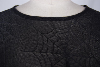 Devil Fashion Web Pattern Mesh Top - Kate's Clothing