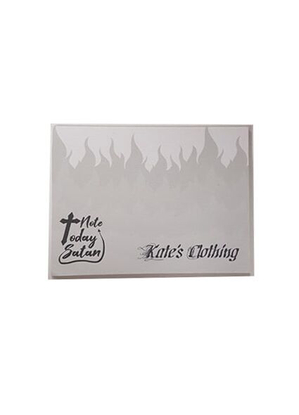 Kate's Clothing Note Today Satan Sticky Notes - Kate's Clothing